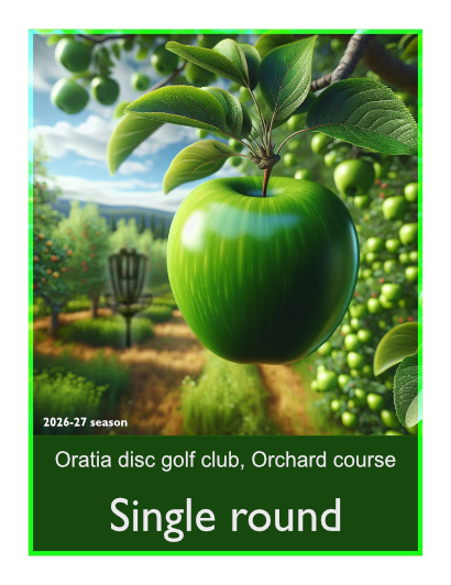 Orchard course single round pass (18 holes)